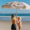 RCBEAWPC_L_1 Compact Beach Umbrella – Welcome to Paradise Chalk