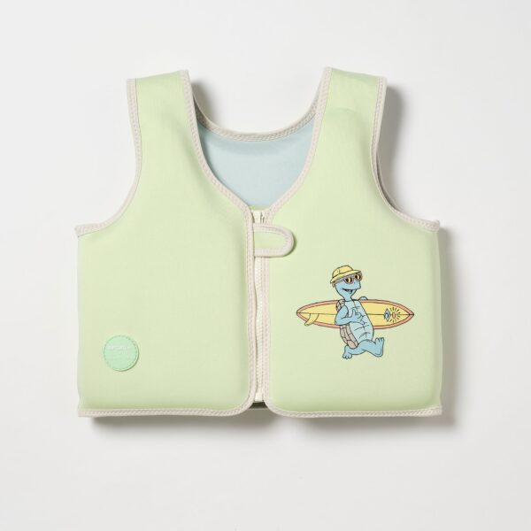 Kids Swim Vest 3-6 – Shred Turtle Aqua