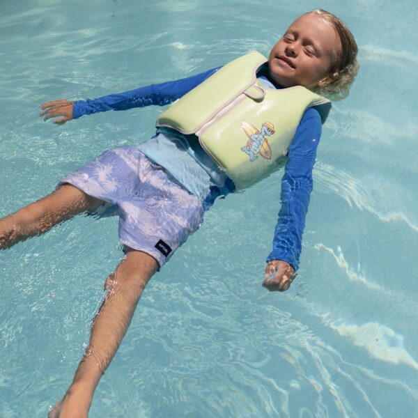 Kids Swim Vest 3-6 – Shred Turtle Aqua