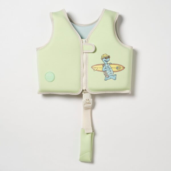 Kids Swim Vest 2-3 – Shred Turtle Aqua