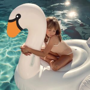 S2LRIDWS_L4_2 Luxe Ride-On Swan – White