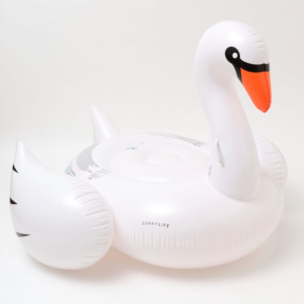 Luxe Ride-On Swan – White