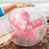 S3PB3DOT_L_1 3D Inflatable Beach Ball – Ocean Treasure Rose