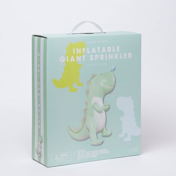 Inflatable Giant Sprinkler – Surfing Dino