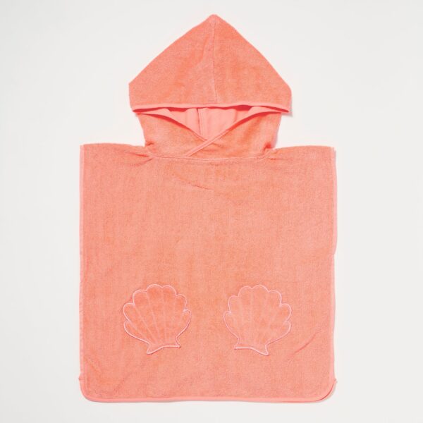 Beach Hooded Towel – Ocean Treasure Neon Rose