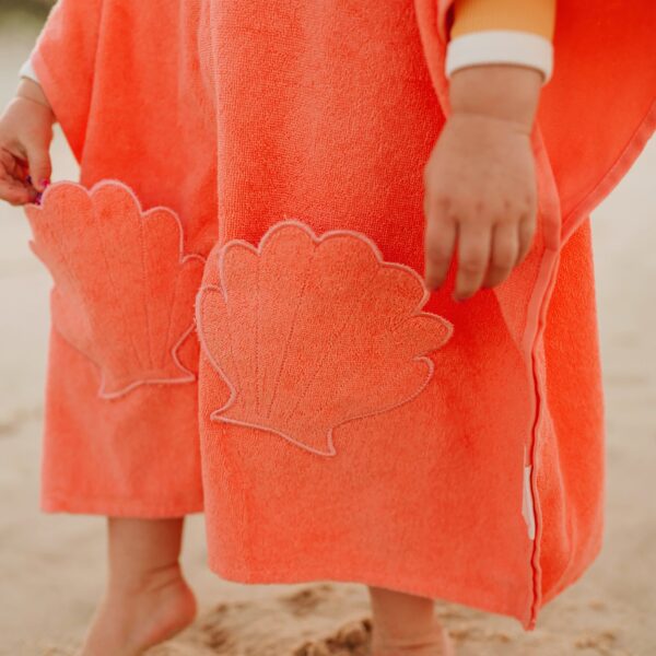Beach Hooded Towel – Ocean Treasure Neon Rose