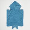 Beach Hooded Towel – Shark Tribe Deep Blue