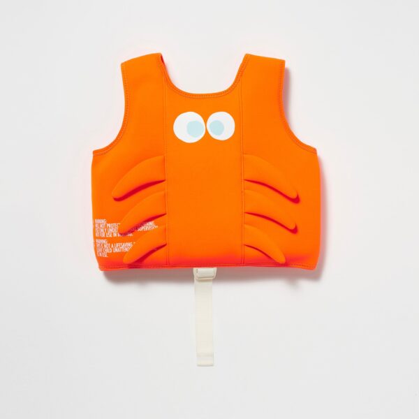 S3VEUMSO_1 Kids Swim Vest 2-3 EU – Sonny the Sea Creature Neon Orange