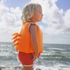 S3VEUMSO_L_1 Kids Swim Vest 2-3 EU – Sonny the Sea Creature Neon Orange
