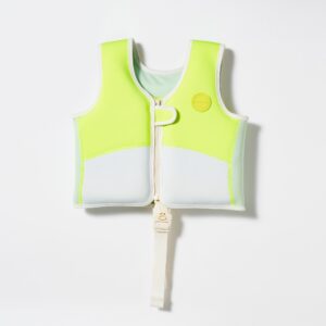 S3VEUMST Swim Vest 2-3 EU – Shark Tribe Blue Neon Citrus