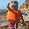 S3VEUSSO_L_2 Kids Swim Vest 1-2 EU – Sonny the Sea Creature Neon Orange