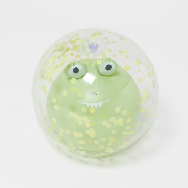 S413DBBC 3D Inflatable Beach Ball – Cookie the Croc Light Khaki