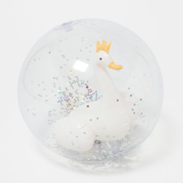 S413DBBM 3D Inflatable Beach Ball – Princess Swan Multi