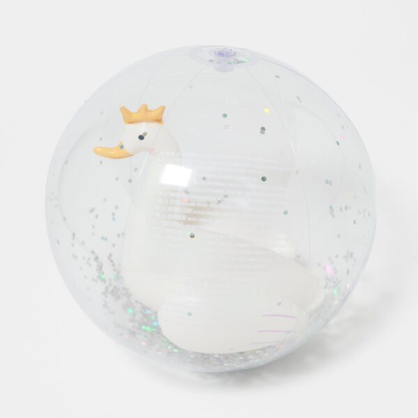 S413DBBM_1 3D Inflatable Beach Ball – Princess Swan Multi