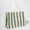 S41BBOLI Carryall Beach Bag – The Vacay Olive Stripe