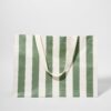 S41BBOLI_2 Carryall Beach Bag – The Vacay Olive Stripe