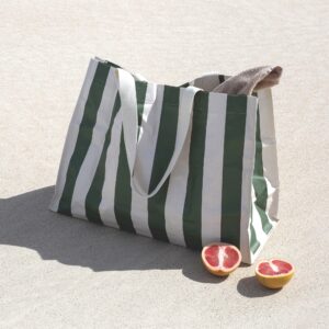 S41BBOLI_L_1 Carryall Beach Bag – The Vacay Olive Stripe