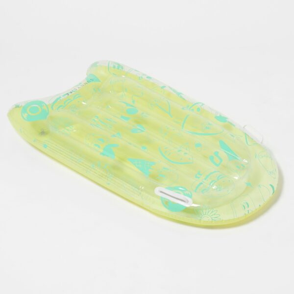 Inflatable Body Board – The Sea Kids Blue-Lime