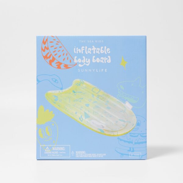 Inflatable Body Board – The Sea Kids Blue-Lime