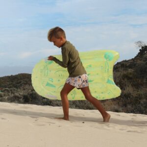 S41BBSEA_L_1 Inflatable Body Board – The Sea Kids Blue-Lime
