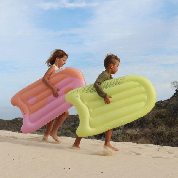 Inflatable Body Board – The Sea Kids Blue-Lime
