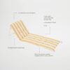 S41BRMST_IA Reclining Beach Chair – Mango Bay Golden Mustard Stripe