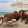 S41BRMST_V_5 Reclining Beach Chair – Mango Bay Golden Mustard Stripe
