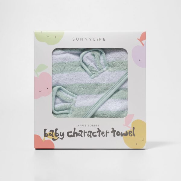 Baby Character Towel – Apple Sorbet Pastel Green