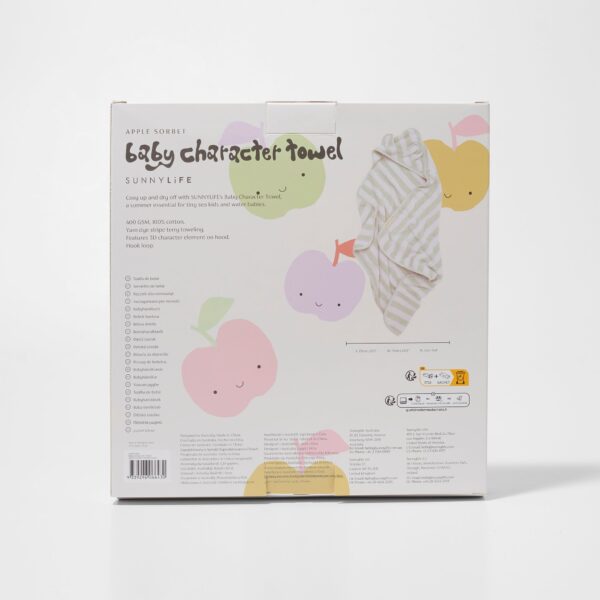 Baby Character Towel – Apple Sorbet Pastel Green