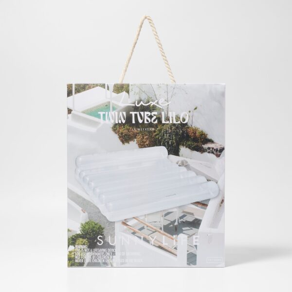 Luxe Twin Tube Lilo – Le Weekend Clear