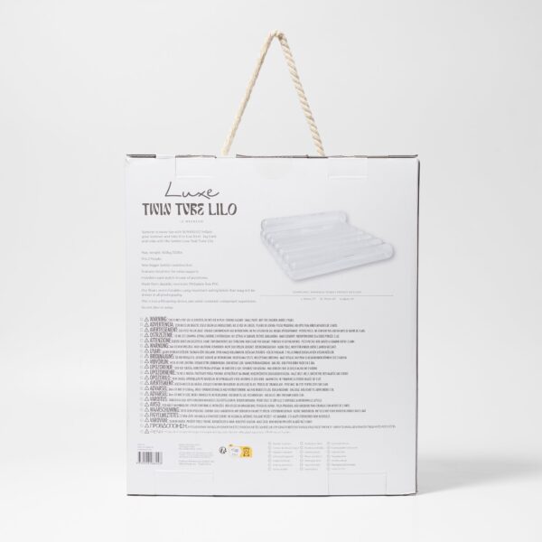 Luxe Twin Tube Lilo – Le Weekend Clear