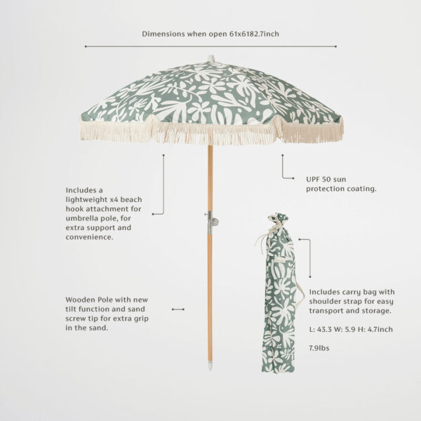 Luxe Beach Umbrella – The Vacay Olive