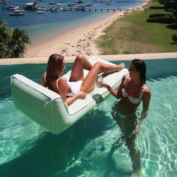 Luxe Lie-On Lounger Float – The Vacay Soft Olive