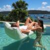 Luxe Lie-On Lounger Float – The Vacay Soft Olive