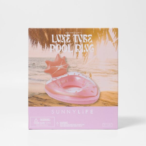 S41LPRST_4 Luxe Tube Pool Ring – Strawberry Pink