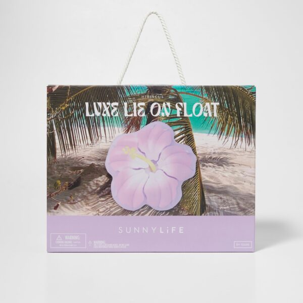 S41LXFLIL_4 Luxe Lie-On Float – Hibiscus Pastel Lilac