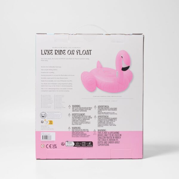 Luxe Ride-On Float – Rosie the Flamingo Bubblegum Pink