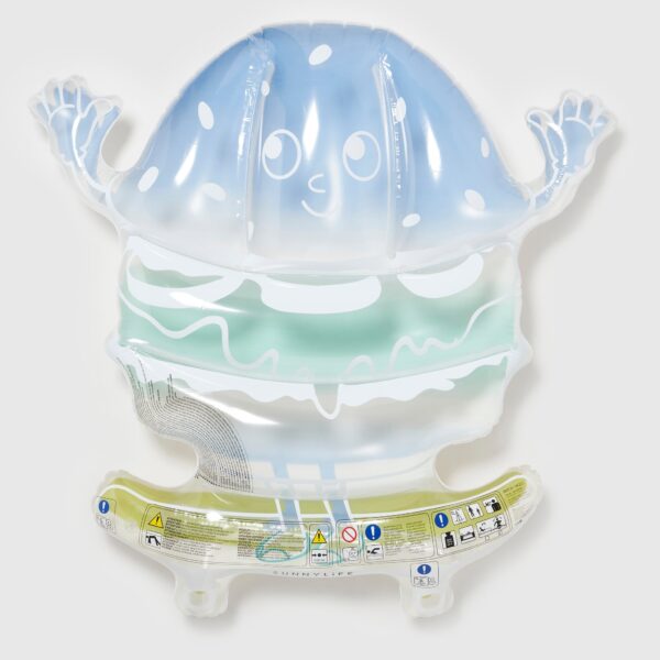 S41MLFSE Kids Lie-On Float Burger Boy – The Sea Kids Blue-Lime
