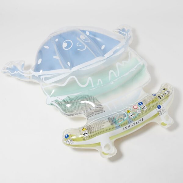 S41MLFSE_1 Kids Lie-On Float Burger Boy – The Sea Kids Blue-Lime
