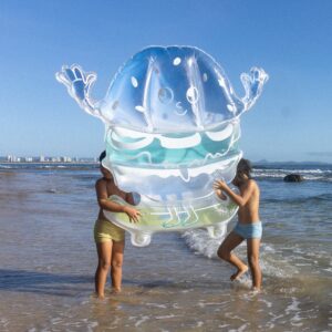 S41MLFSE_L_1 Kids Lie-On Float Burger Boy – The Sea Kids Blue-Lime