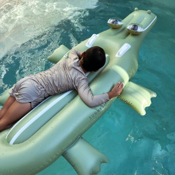 S41MLOCR_L_4 Kids Lie-On Float – Cookie the Croc Khaki