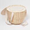 S41PCNAT_1 Round Picnic Cooler Basket – Le Weekend Natural