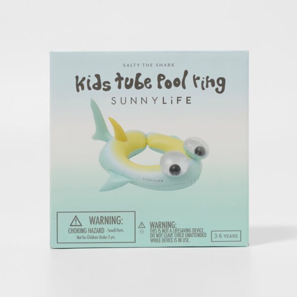 Kids Tube Pool Ring – Salty the Shark Multi