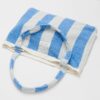 Beach Towel 2-in-1 Tote Bag – Le Weekend Mid Blue Cream