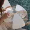 Inflatable Beach Ball Cotton Candy Glitter