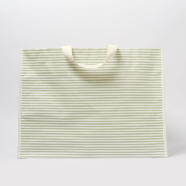 S51CARGR_12 Carryall Beach Bag – La Palma Sage Stipe