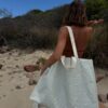 S51CARGR_L_1 Carryall Beach Bag – La Palma Sage Stipe