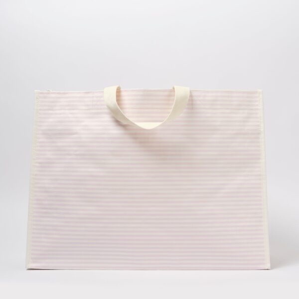 Carryall Beach Bag – Lazy Days Pink Stripe