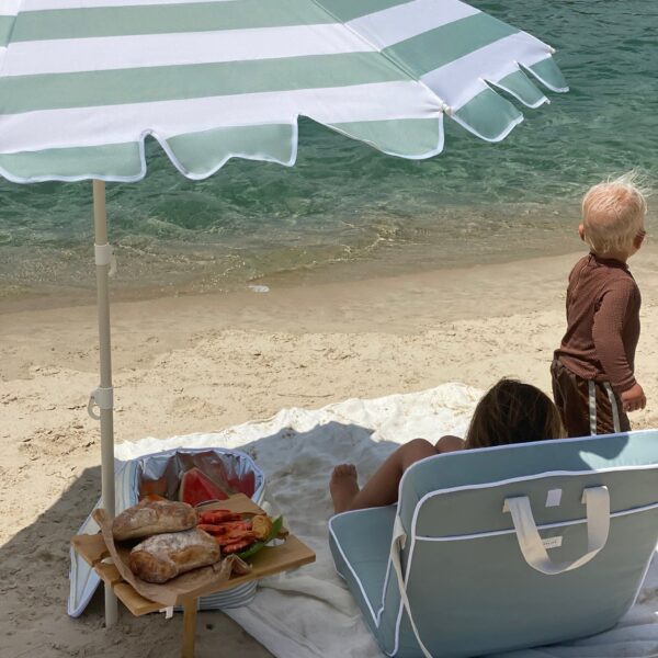 S51CBUSS_L_3 Compact Beach Umbrella – La Palma Sage Stripe