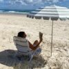 S51CBUSS_L_5_1 Compact Beach Umbrella – La Palma Sage Stripe